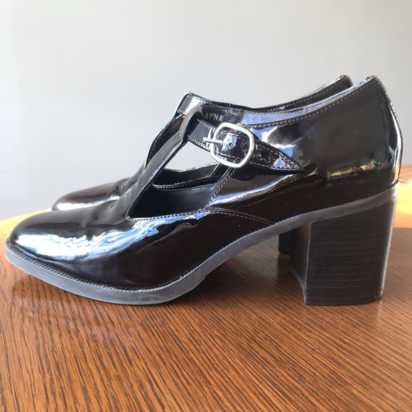 Amanda Smith Patent Leather T-Strap Heels - Picture 2 of 6